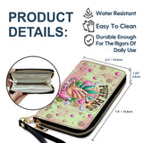 Stoner Chic - Personalized Weed Leather Long Wallet
