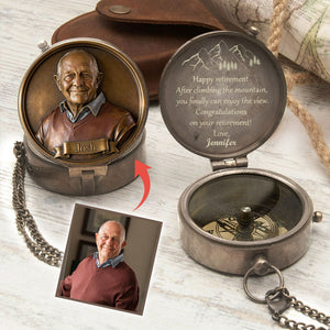 Happy Retirement Gift - Personalized Retired Compass