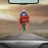 Honor The Fallen - Personalized Veteran Car Ornament