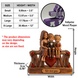 I Love You Mom - Personalized Mother Custom Shaped Wood Plaque