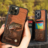 The Best Fisher - Personalized Fishing Fully Printed Wallet Phone Case