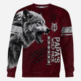 Papa’s Wolf Pack - Personalized Father All Over Shirt
