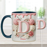 Love Crochet - Personalized Crocheting Set Accent Mug with Acrylic Stirrers