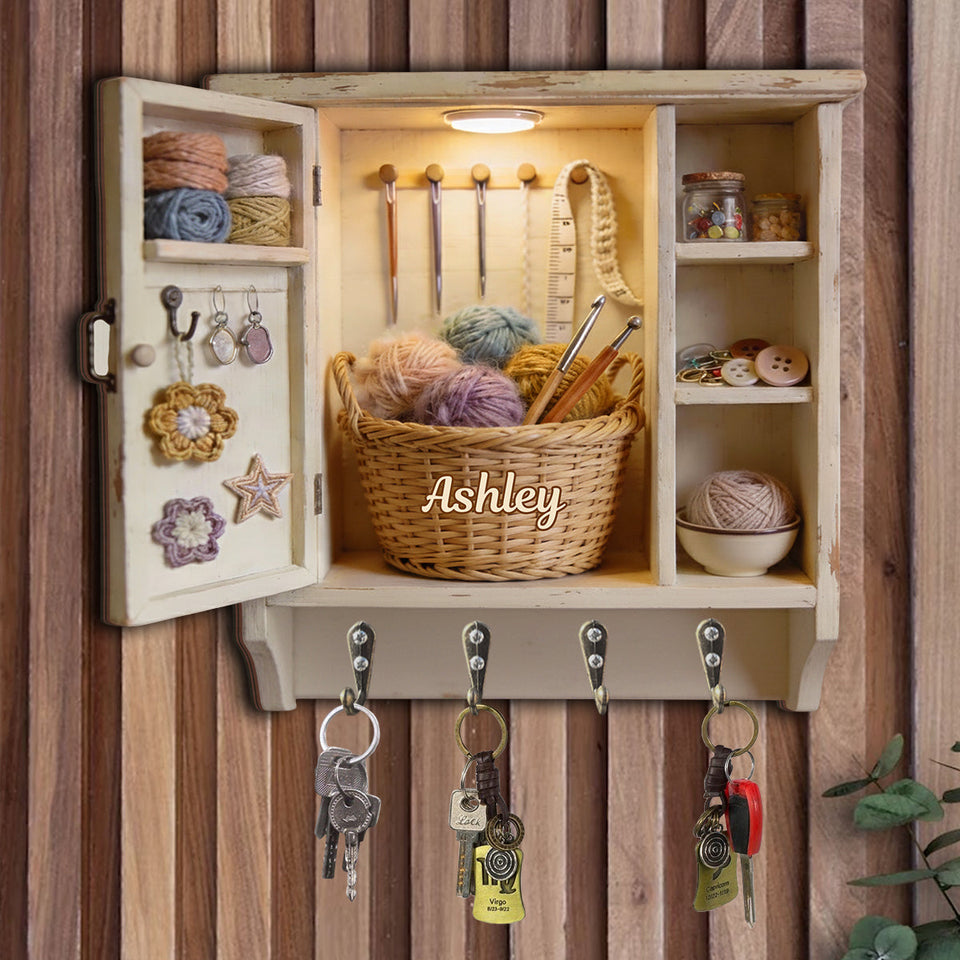 Love Crocheting - Personalized Crocheting Custom Shaped Hanging Rack