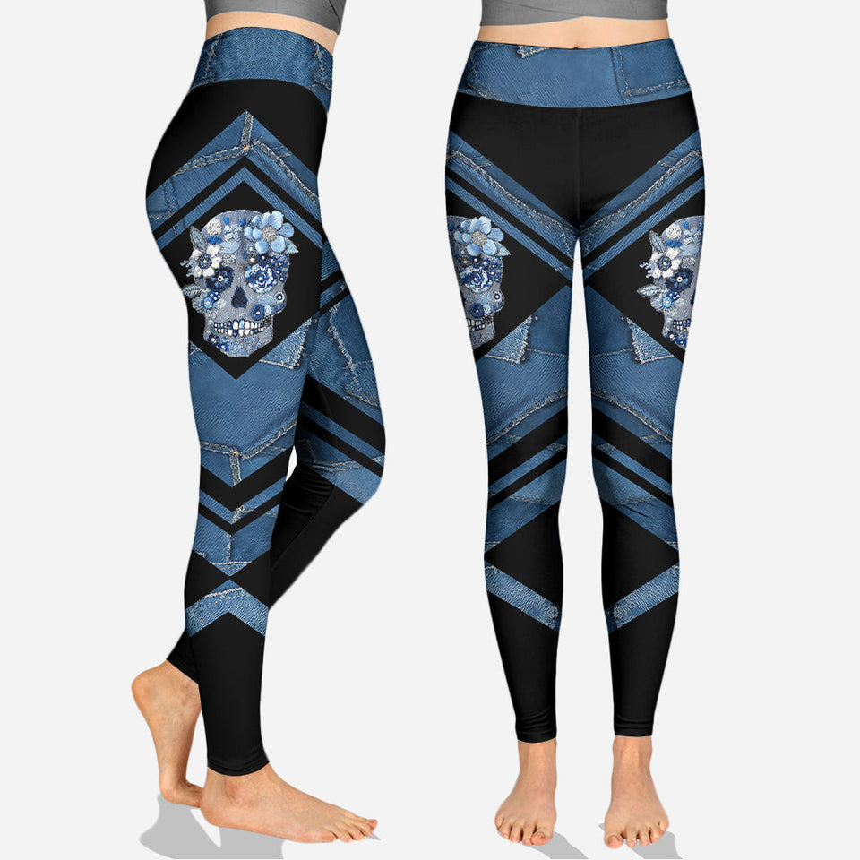 Cool Skull - Personalized Skull Hoodie and Leggings