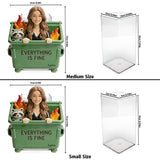 Dumpster Fire Everything Is Fine - Personalized Colleague Acrylic Pot