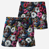 Bigfoot Summer Vibes - Personalized Hiking Hawaiian Shirt & Men Shorts