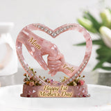 Happy 1st Mother's Day - Personalized Mother Custom Shaped Acrylic Plaque