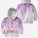 Mother And Children Butterfly - Personalized Mother All Over Shirt