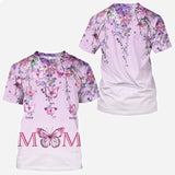 Mother And Children Butterfly - Personalized Mother All Over Shirt