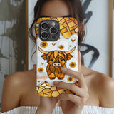 Adorable Highland Cow - Personalized Highland Cow Full Print Phone Case