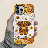 Adorable Highland Cow - Personalized Highland Cow Full Print Phone Case