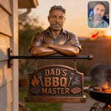 Custom Any Photo - Personalized Father Wooden Wall Mount Sign