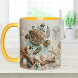 Love Turtles - Personalized Turtle Accent Mug & Coaster