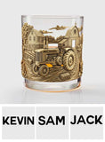 Countryside Life - Personalized Tractor Whiskey Glass