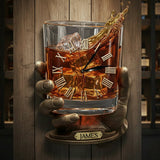 Whiskey Time - Personalized Whisky LED Light Wall Clock
