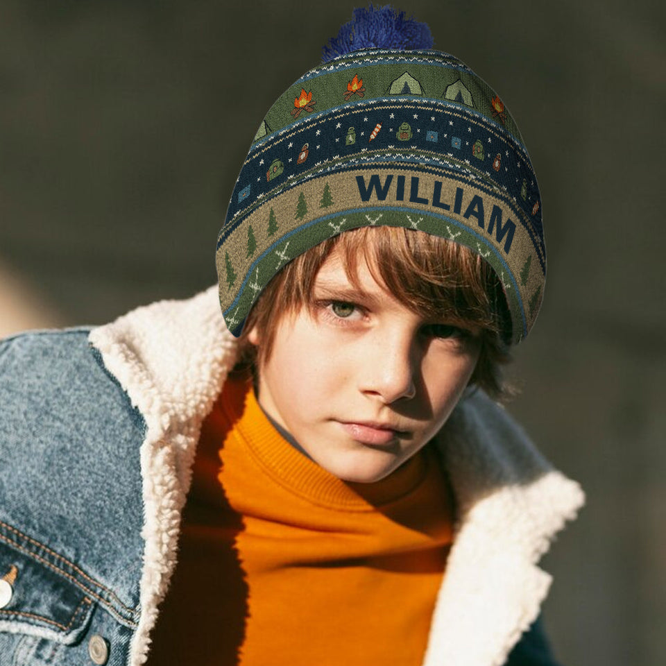 Outdoor Adventure - Personalized Camping Beanie Hat