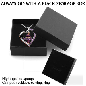 Custom Any Photo Gift For Grandma/Mom - Personalized Grandma Shaped Metal Pendant Necklace