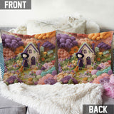 Tiny Witch - Personalized Witch Throw Pillow