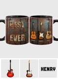 Best Guitar Dad Ever - Personalized Guitar Accent Mug