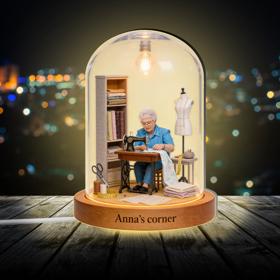 Love Sewing - Personalized Sewing Acrylic LED Night Light