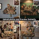 Custom From Any Photo - Personalized Hunting Custom Shaped Hanging Rack
