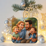 Happy Family - Personalized Family Lenticular Ornament
