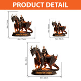 Flying With The Dragon - Personalized Dragon Custom Shaped Acrylic Plaque