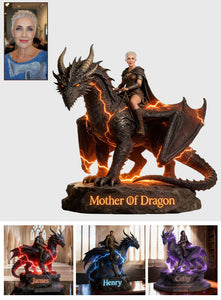 Flying With The Dragon - Personalized Dragon Custom Shaped Acrylic Plaque