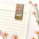 Teacher Gifts Boho Kraft - Personalized Teacher Shaped Magnetic Bookmark