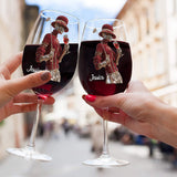 Golf And Wine - Personalized Golf Wine Glass With Long Stem