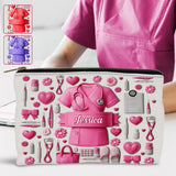 Nursing Is A Work Of Heart - Personalized Nurse Pouch