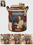 Custom Any Photo Perfect Basket For Sewing Lovers - Personalized Sewing Storage Basket