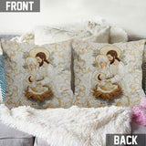 Coussin décoratif chrétien personnalisé Bethléem Starlight