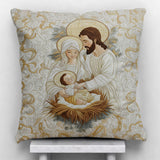 Coussin décoratif chrétien personnalisé Bethléem Starlight