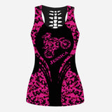 Dirt Girls - Personalized Dirt Bike Hollow Tank Top and Leggings
