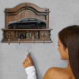 Custom Key Rack From Photo For Your Garage - Personalized Car Lover Custom Shaped Hanging Rack