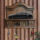 Custom Key Rack From Photo For Your Garage - Personalized Car Lover Custom Shaped Hanging Rack