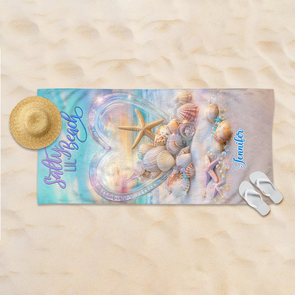 Salty Lil Beach - Personalized Sea Lover Quick-dry Beach Towel/ Bath Towel