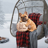 This Is My Couch - Personalized Dog Faux Fur Shaped Pillow