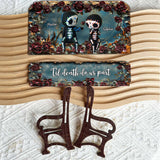 Til Death Do Us Part - Personalized Skull Wooden Bench