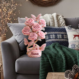 Grandma And Mom's Garden - Personalized Mother Faux Fur Shaped Pillow