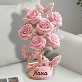 Grandma And Mom's Garden - Personalized Mother Faux Fur Shaped Pillow