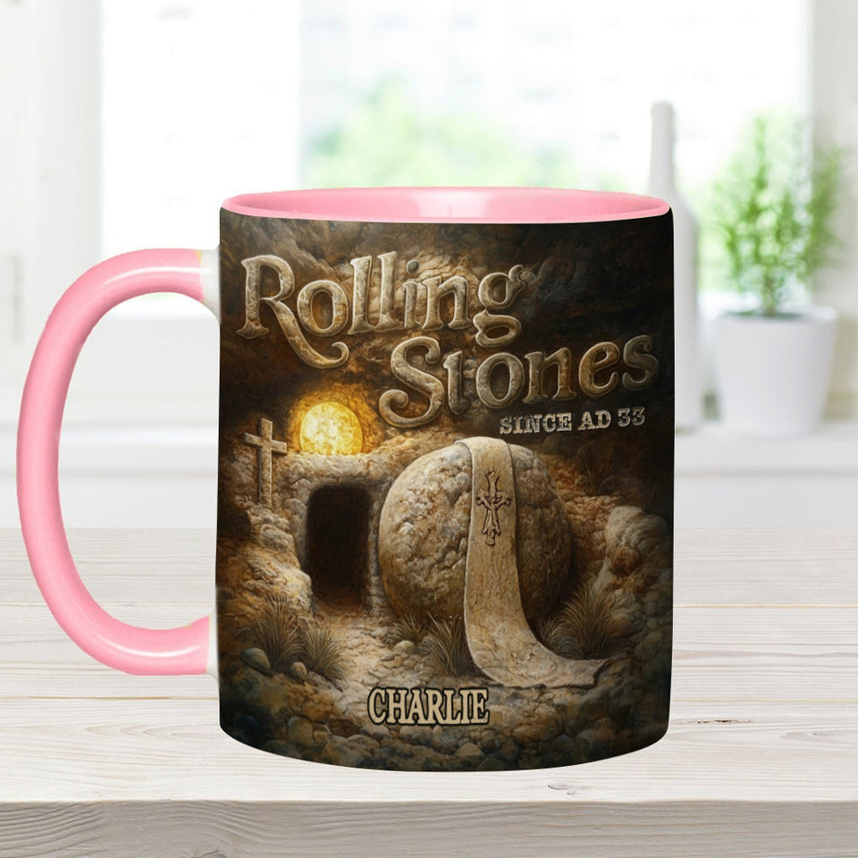 Mug personnalisé chrétien Rolling Stones depuis l'an 33