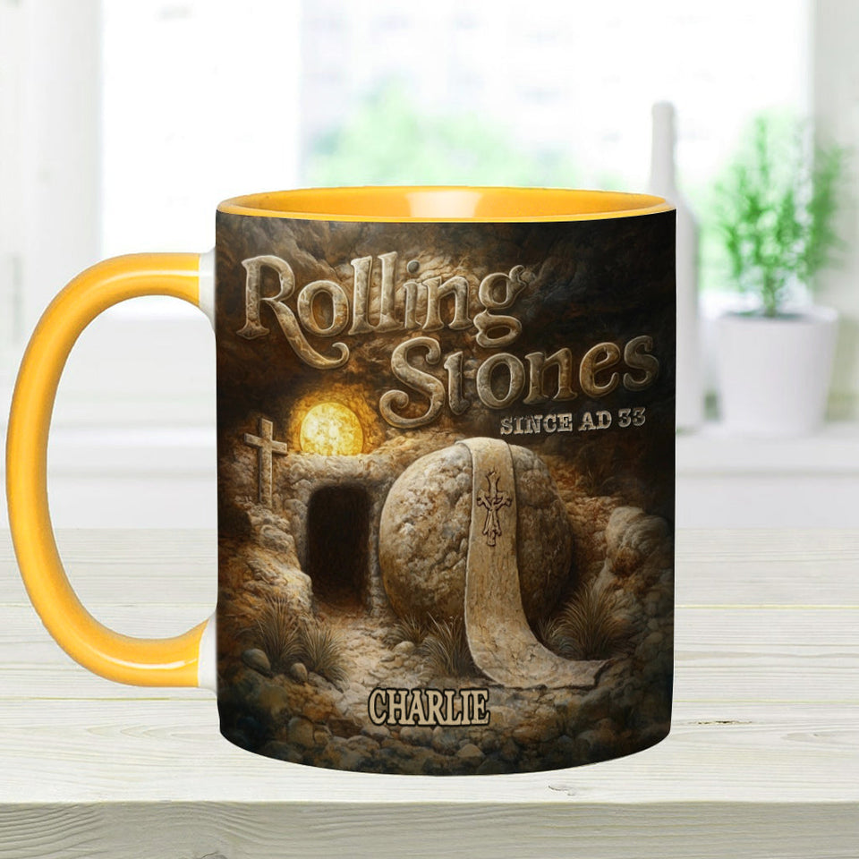 Mug personnalisé chrétien Rolling Stones depuis l'an 33