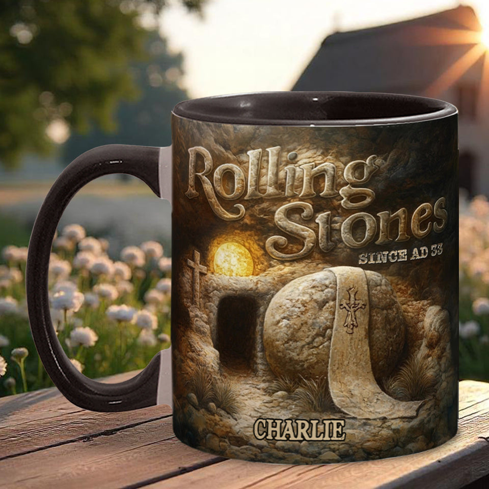 Mug personnalisé chrétien Rolling Stones depuis l'an 33