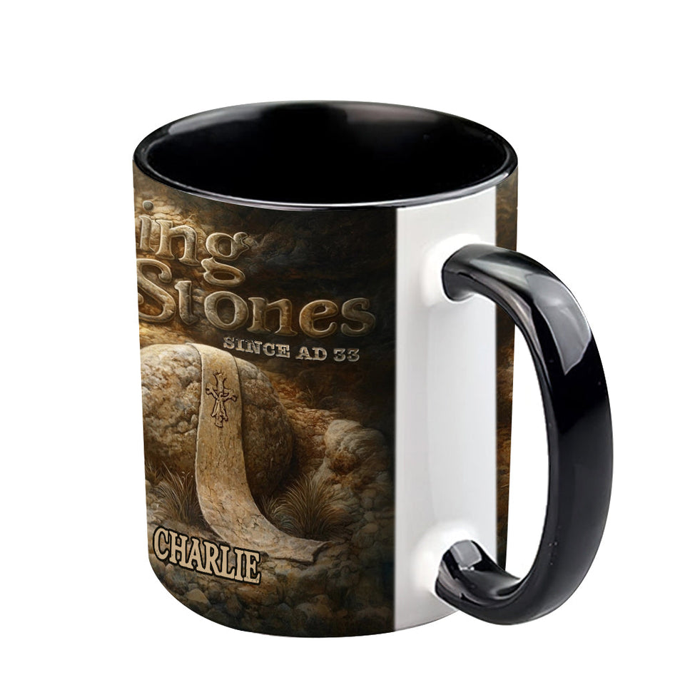 Mug personnalisé chrétien Rolling Stones depuis l'an 33