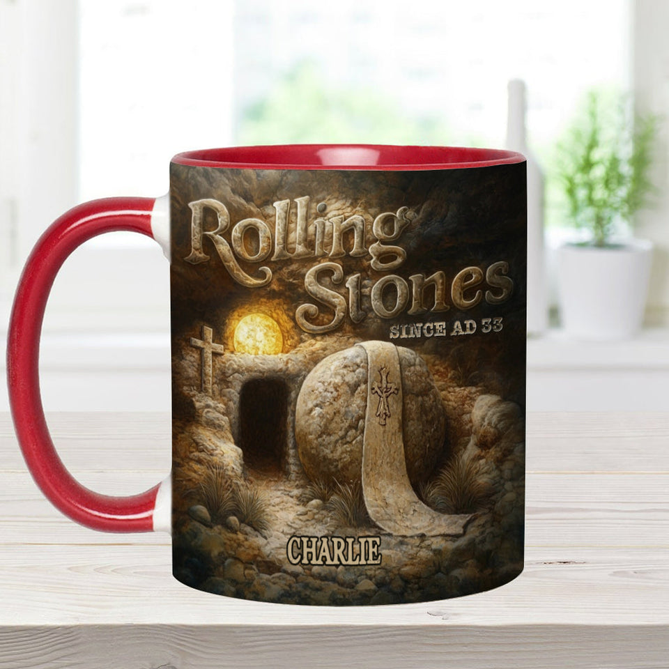 Mug personnalisé chrétien Rolling Stones depuis l'an 33