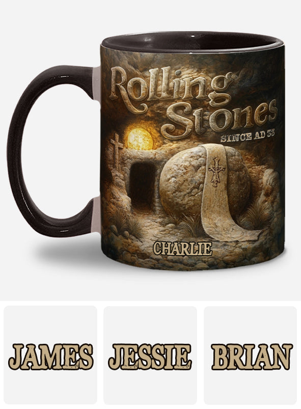 Mug personnalisé chrétien Rolling Stones depuis l'an 33