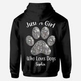 Just A Girl Who Loves Dogs - Personalized Dog All Over Shirt